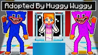 Adopted by HUGGY WUGGY in Minecraft [upl. by Nostaw395]