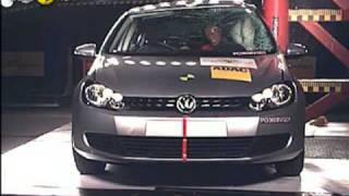 Euro NCAP  VW Golf VI  2008  Crash test [upl. by Arocet]