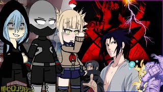 MHABHNA League of Villains react to Sasuke Uchiha  Naruto [upl. by Gamin]