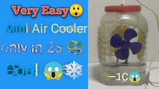 How to make a mini air cooler at home diy experiment youtubevideos [upl. by Eaton]