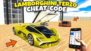 Finally New Lamborghini TERZO Cheat Code Add in Indian Bikes Driving 3D  How To Use Cheats MOD [upl. by Nannerb707]