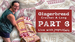 Crochet with me  Mosaic Gingerbread Blanket Crochetalong Part 6 [upl. by Enelrac551]