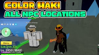 Haki Color quotMaster of AurasMaster Of Enhancement NPC All Locations in 2nd Sea Blox Fruits 2022 [upl. by Ardnola]