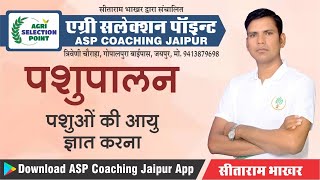 Agri Selection Point ASP Coaching Jaipur पशु की उम्र कैसे जानें  Agriculture Supervisor Exam [upl. by Daria]