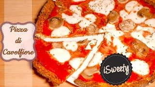 Sostituire la Pizza Pizza Margherita di Cavolfiore  Ricetta Vegetariana Salutare [upl. by Dowdell540]