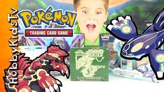 HobbyPig Plays Pokemon Card Game with Primal Clash and Mega Double Crisis XY [upl. by Kelwen]