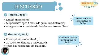 Fadiga uma complicação do tratamento do câncer de cabeça e pescoço de interesse do fisioterapeuta [upl. by Reiche]