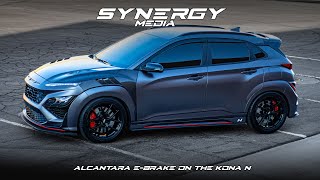 Kona N Gets New E Brake How To Install Alcantara E Brake On A Hyundai Kona N [upl. by Akemal]