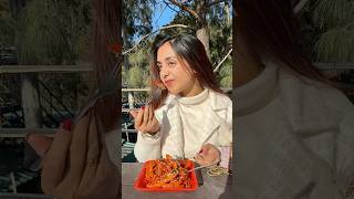 Tasty Chilli Potato 🌶️ and Starbucks 🤤😍 shorts trendingshorts food comedy meghachaube [upl. by Atin314]