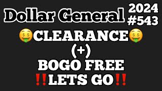 2024543🤑Dollar General Couponing‼️CLEARANCE  BOGO FREE‼️LETS GO‼️Must Watch👀👀 [upl. by Akinot]