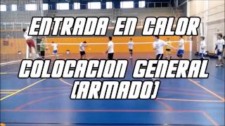 Ejercicios de voleibol calentamiento colocacion general [upl. by Eidnim314]