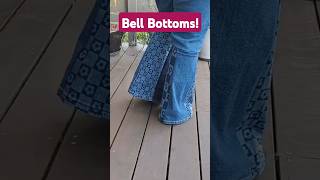 Lets make Bell Bottom Jeans sewing upcycling shorts [upl. by Keligot]