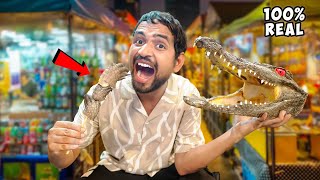 Eating Real Crocodile🥵कमज़ोर दिल वाले ना देखें  Thailand Food [upl. by Notsur]