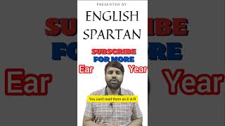 How to Pronounce Ear and Yearenglish pronunciation language spokenenglish education education [upl. by Nevaeh]