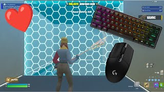 Apex Pro Mini😴 CHILL ASMR Fortnite 🌟Piece Control 1v1 l w fncs pickaxe [upl. by Kandace]