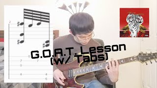 Polyphia  GOAT Guitar Tutorial w Tabs [upl. by Belac]