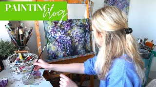 Painting Impressionist Flowers in Oils ✨ Adding Layers amp Texture [upl. by Snodgrass]