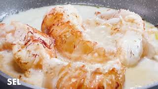 Recette facile de queue de langoustes safranées [upl. by Akeit]