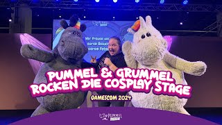 Pummeleinhorn amp Grummeleinhorn rocken die Cosplay Stage I gamescom2024 [upl. by Ecikram]