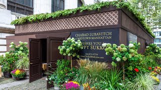 CBS Visits Chabad of Midtown Sukkah [upl. by Haswell]