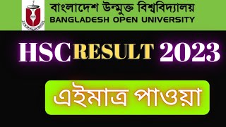 bou hsc result 2023 bou hsc result 2023 bou hsc result 2023 kivabe dekhbo [upl. by Ivan]