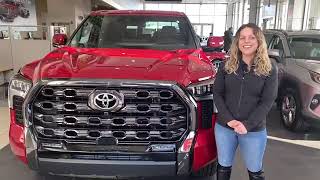 All New 2023 Toyota Tundra Platinum 4x4 in supersonic red [upl. by Amory]