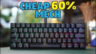 Motospeed CK61 RGB Mechanical Keyboard  Unboxing amp Review [upl. by Atinuj]