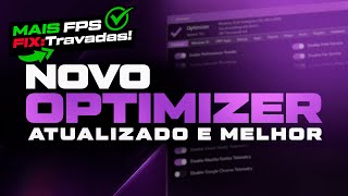 COMO OTIMIZAR O PC COM O OPTIMIZER NOVO  AUMENTAR FPS NOS JOGOS E REDUZIR O INPUT LAG  PC TWEAKER [upl. by Hendrika431]