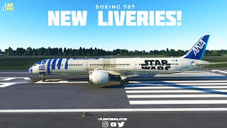 NEW Boeing 787 World Liveries Pack  Flight Simulator 2020  Xbox Series X [upl. by Turrell]