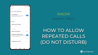 How to Allow repeated calls Do not disturb  Xiaomi Android 11  MIUI 12 [upl. by Obmar]