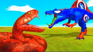 Dinosaur Fighting TRex vs Giganotosaurus Velociraptor in Jurassic World Evolution [upl. by Armallas826]