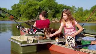 Canoe with outrigger fishing trip 81818 [upl. by Greggs]