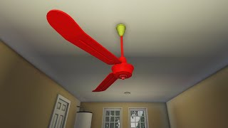 New Suburban Wobbly Ceiling Fan Invention  Roblox Ceiling Fans [upl. by Ellak]