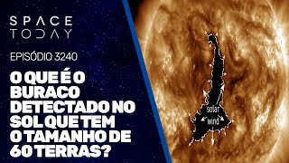 O QUE É O BURACO NO SOL QUE TEM O TAMANHO DE 60 TERRAS [upl. by Boycey]