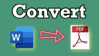 How To Convert a Word documents to PDF  Easy [upl. by Nylde]