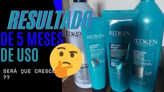 Resultado de 5 meses com a linha Redken extreme LENGTH [upl. by Tolland]