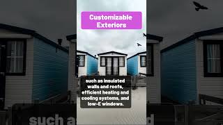 Mobile homes can be customized with exterior finishes short [upl. by Ayn]