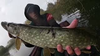 On PECHE en FLOAT TUBE dans un ETANG ABANDONNER CARNAGE [upl. by Elenaj801]