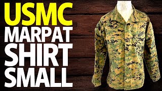 USMC MARPAT Shirt Blouse Small Short Review Marine Corps Uniform Fit Style and Quality [upl. by Anen]