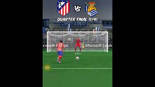 Atlético Madrid vs Real Sociedad  La Liga Cup fcmobile shorts [upl. by Ahsenak]