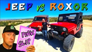 Mahindra Roxor VS Jeep Wrangler For Pink Slips With MisAdventureLab [upl. by Phineas]