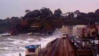 Dawlish sea wall storm [upl. by Suivatram850]