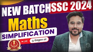 SSC 2024  SSC CGL MATHS CLASSES  SIMPLIFICATION  MATHS CLASS 01  MATHS BY GAGAN PRATAP SIR [upl. by Ava]