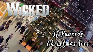 The Wicked Christmas Tree  Kings Cross St Pancras  London  2024 [upl. by Naihtsirc]