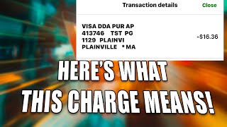 Visa DDA PUR AP Charge In TD Bank  Here’s What It Means And How To Find Where It Comes From [upl. by Yuma]