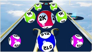 Rolling Doubles  2048 roll balls  2048 balls run  Gameplay Walkthrough  Max Levels Lvl 1116 [upl. by Ledda]