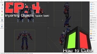 Cubik Studio Tutorial  Importing Object Files  3D Modelling Minecraft  EP4 [upl. by Calv800]