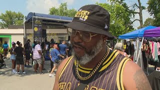 Indianapolis block party promotes Blackowned businesses [upl. by Natfa]