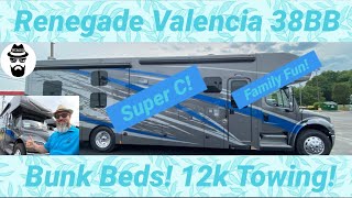 Best Built Bunk model Super C 2022 Renegade Valencia 38BB [upl. by Kamp198]