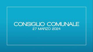 Consiglio Comunale di Vanzaghello  27 Marzo 2024 [upl. by Velick]